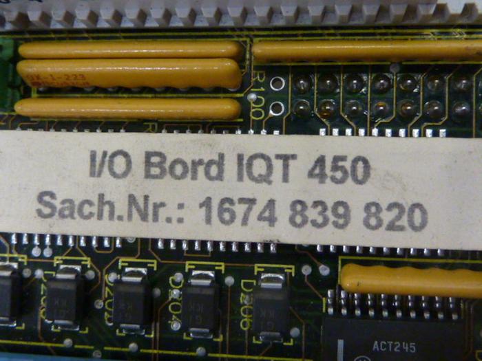 Used FERROMATIK MILACRON I/O Board IQT 450 #51188