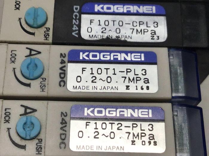 Used KOGANEI Manifold w/ Valves F10M10AJ #120925