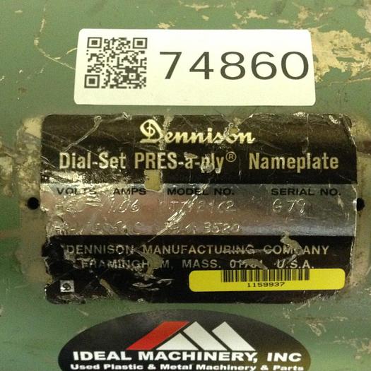 Used DENNISON Motor w/ Pump 2J7324C2 #74860