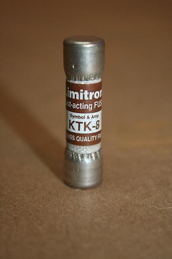 Used LIMITRON 8 Amp Fuse KTK-8 #19923