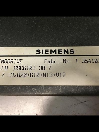 Used SIEMENS Simodrive Rack 6SC6101-3B-Z #137102