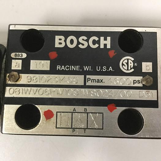 Used BOSCH Relief Valve 9810231459 081WV06P1V1091WS024/00D51 Used