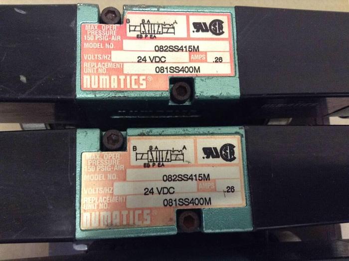 Used NUMATICS Control Block w/ Valves 082SS415M #70455