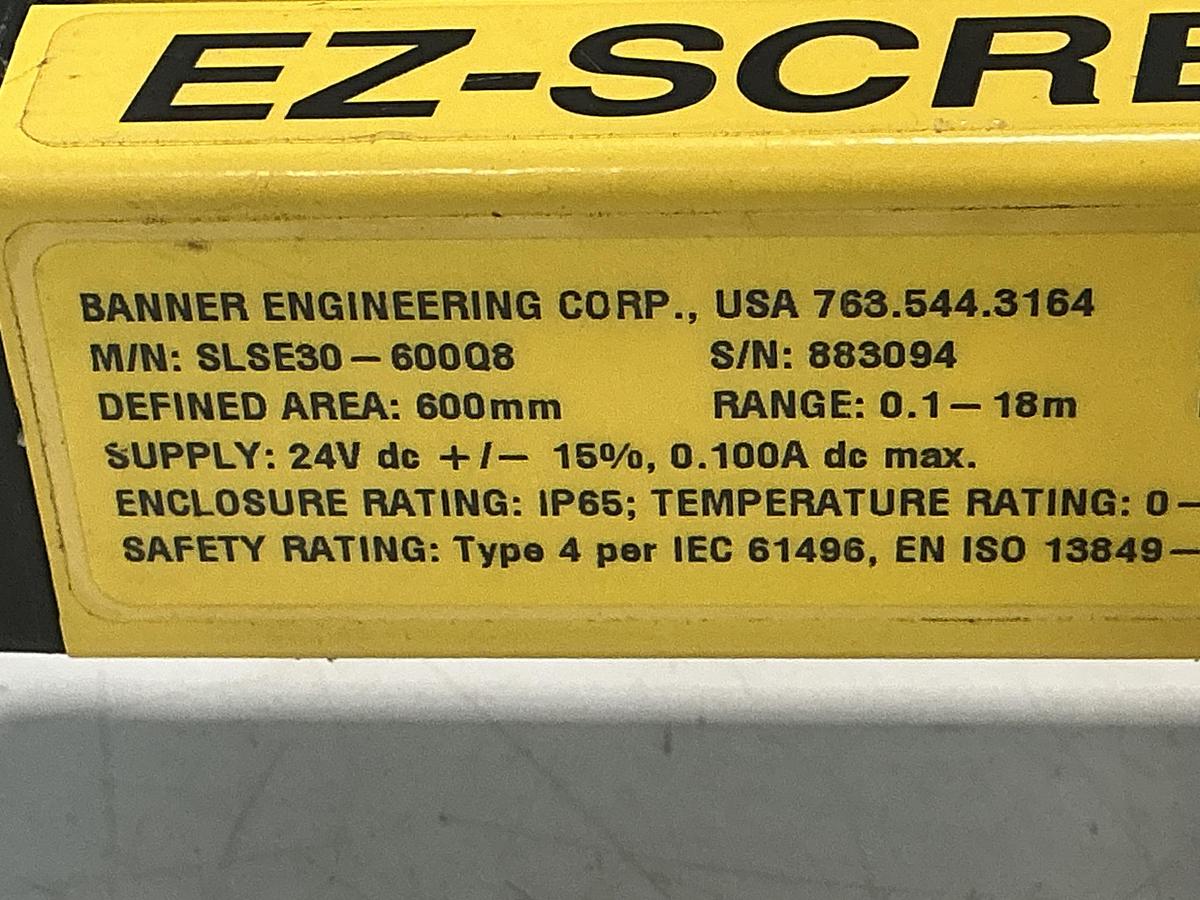 Used BANNER SLSE30-600Q8