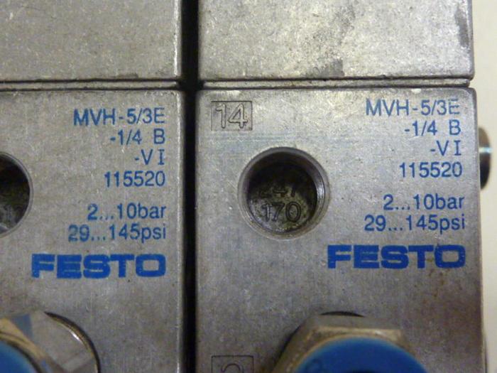 Used FESTO Control Block / Valve Terminal IIFB-02-1/4-4-BU #64638