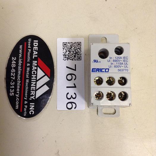 Used ERICO Power Distribution Block 563770 #76136
