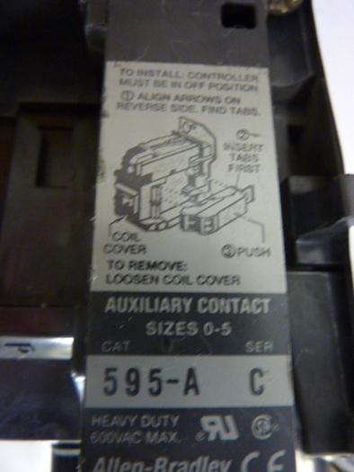 Used ALLEN BRADLEY Starter 509-BOD SER B W44 #47131