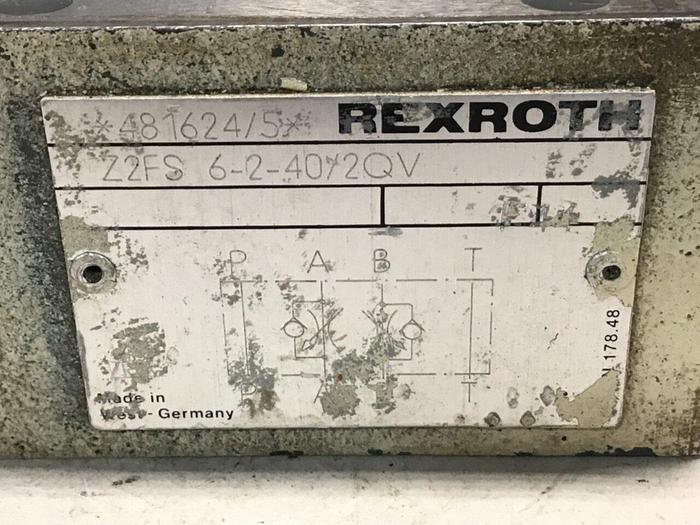 Used REXROTH Valve Z2FS62402QV #97484