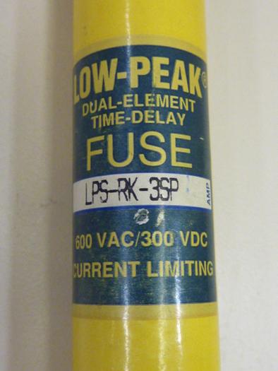 Used BUSSMANN 3 Amp Fuse LPS-RK-3SP #47407