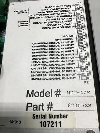 Used PRODUCTION PROCESS Data Control Box MDT-40E #130664