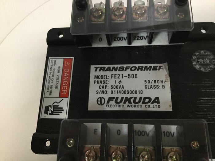 Used FUKUDA 500 VA Transformer FE21-500 #101976