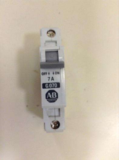 Used ALLEN BRADLEY 7 Amp Circuit Breaker 1492-CB1/G070 SER B #79619