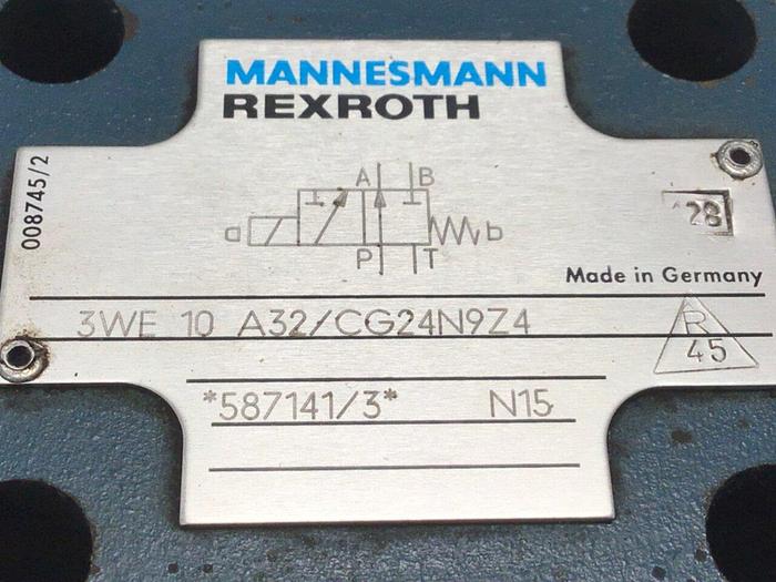 Used REXROTH Valve 3WE10A32/CG24N9Z4 #116925