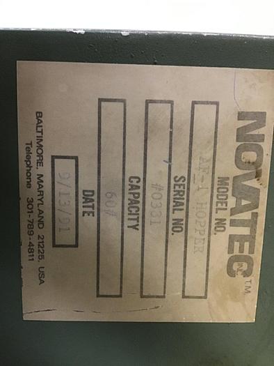 Used NOVATEC Additive Feeder Hopper AF-1H #120297