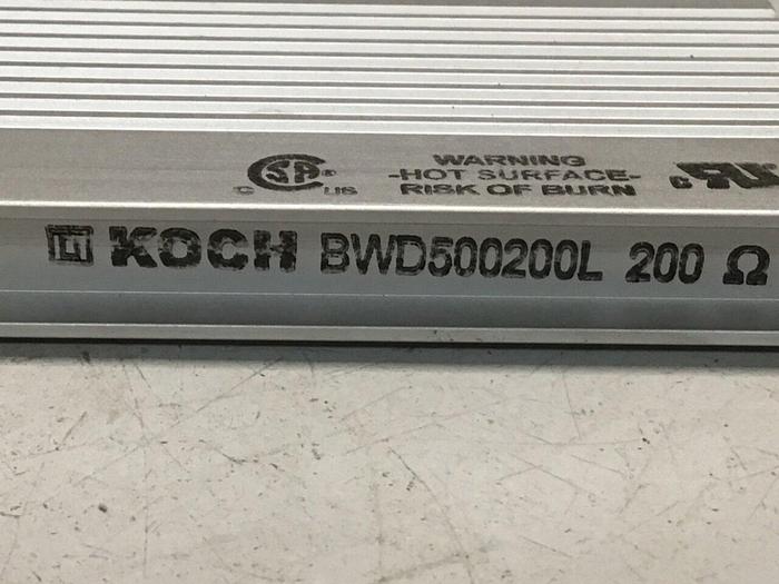 Used KOCH Braking Resistor BWD500200L #119294