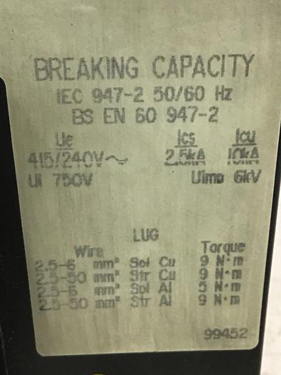 Used SQUARE D 80 Amp Circuit Breaker FAL36080 #136020