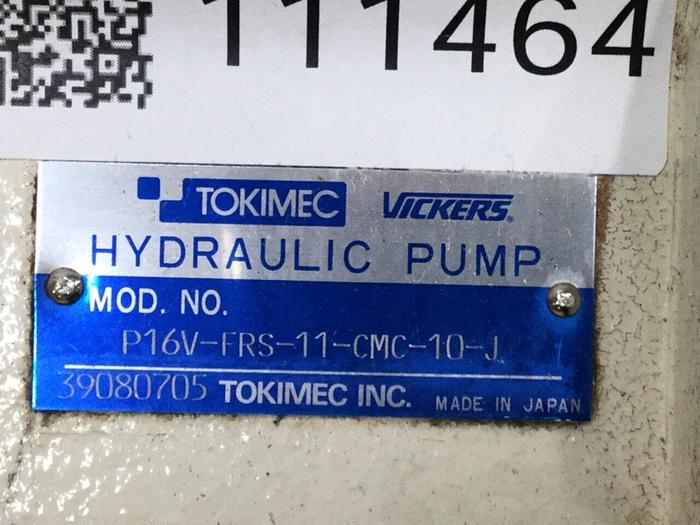 Used TOKIMEC VICKERS Hydraulic Pump P16VFRS11CMC10J Used