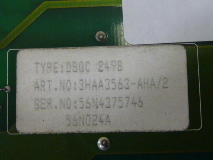 Used ABB Robotics Rectifier Unit DSQC 249B 3HAA3563-AHA/2 #62797