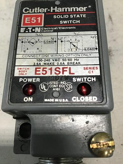 Used CUTLER HAMMER Solid State Switch E51SFL #140096