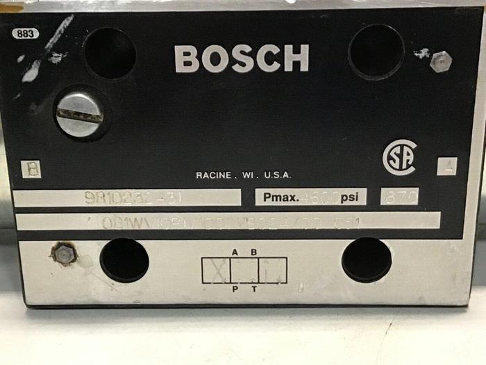Used BOSCH Valve 081WV10P1V1001WS024/00D51 Used