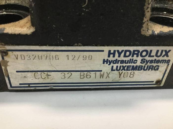 Used HYDROLUX Valve CCE 32 B61WX Y08 #98926