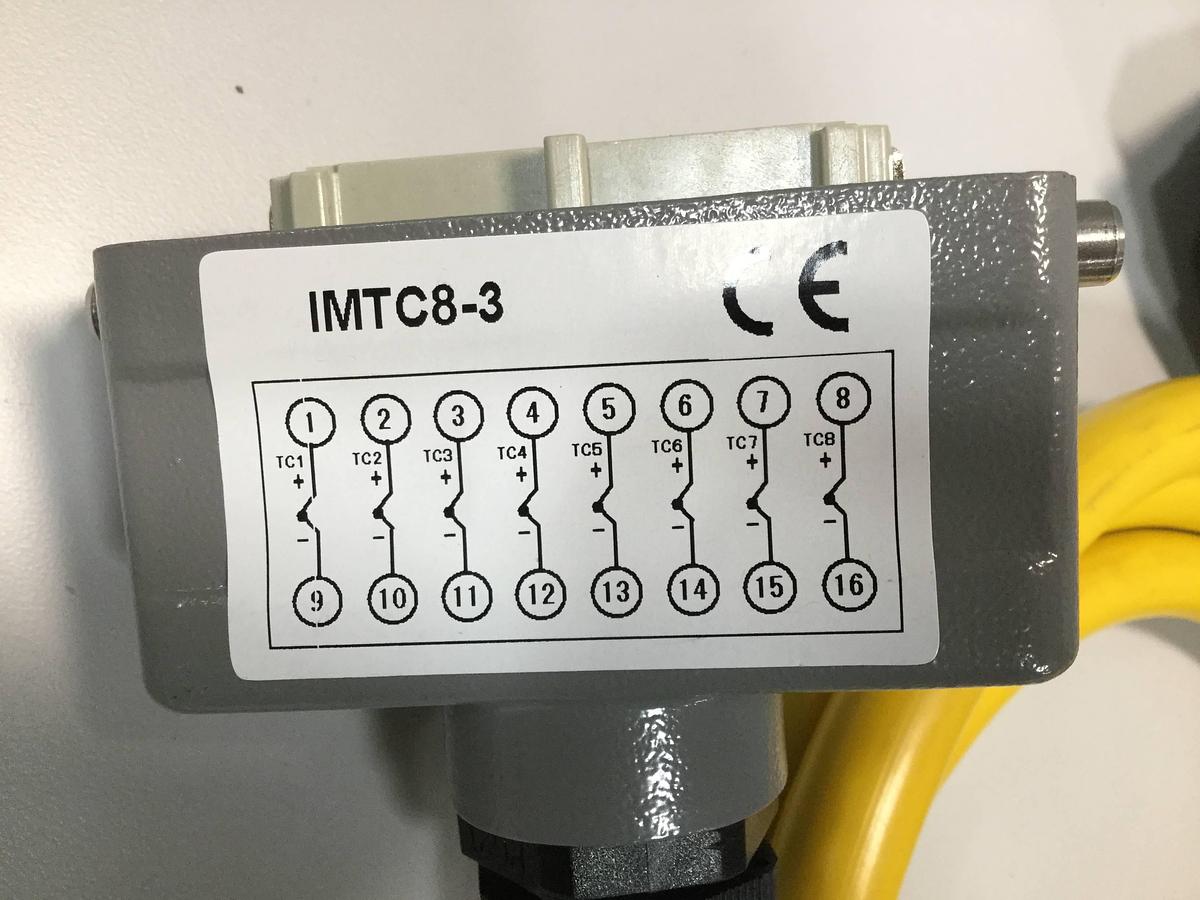 IDEAL MACHINERY 8 Zone Thermocouple Cable IMTC8-3 NEW