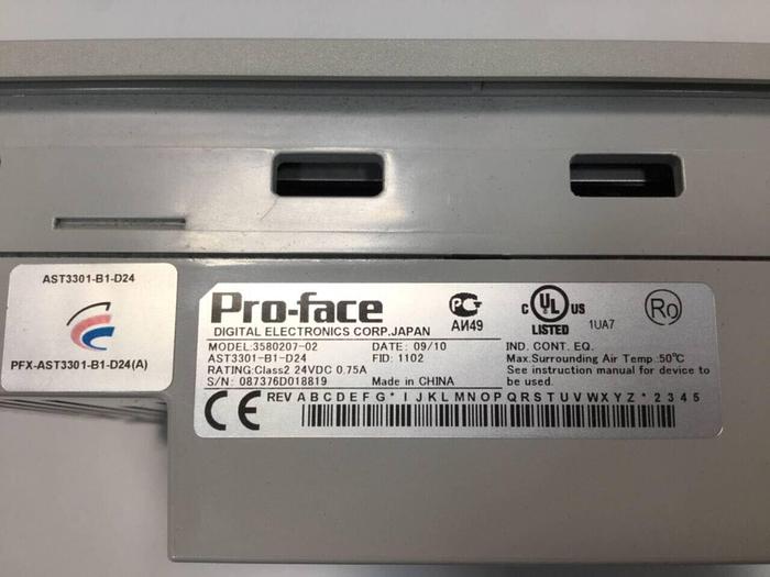 Used PROFACE operator interface 3580207-02 #92481