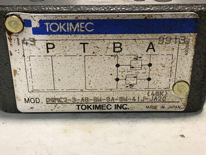 Used TOKIMEC Valve DGMC2-3-AB-BA-BW-41J-JA20 #138423