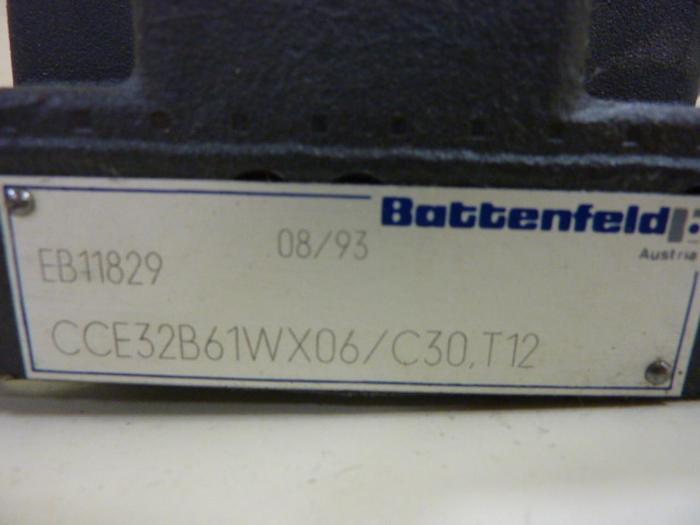 Used BATTENFELD Valve W2P32-0N-6AB #54162