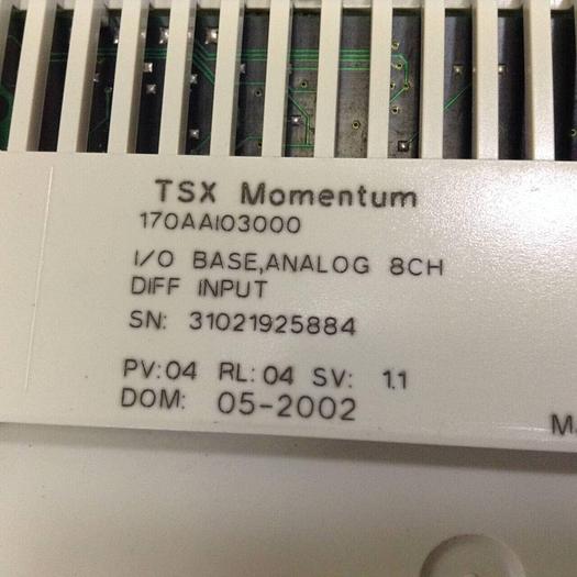 Used SCHNEIDER ELECTRIC Analog Base 170AAI03000 #73218