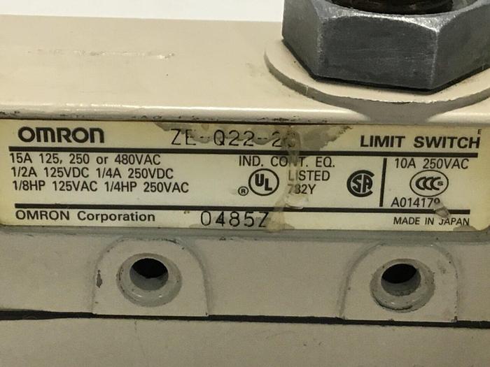 Used OMRON Limit Switch ZE-Q22-2C #123266