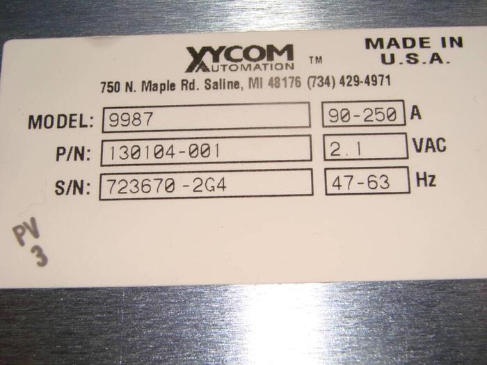 Used XYCOM Operator Workstation 9987 #8132