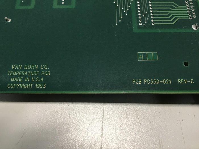 Used VAN DORN Temperature Circuit Board PC330-021 330-021 Used