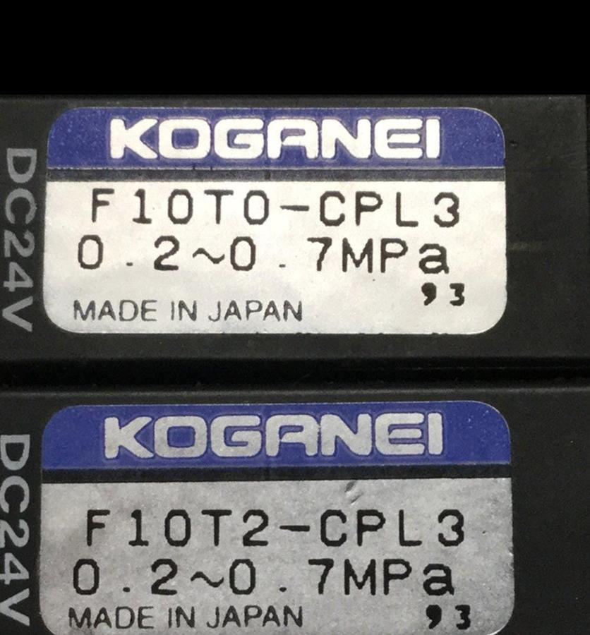 Used KOGANEI Manifold w/ Valves F10M10AJ Used