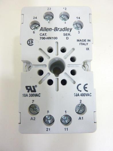 Used ALLEN BRADLEY Socket 700-HN100 SER D #44652