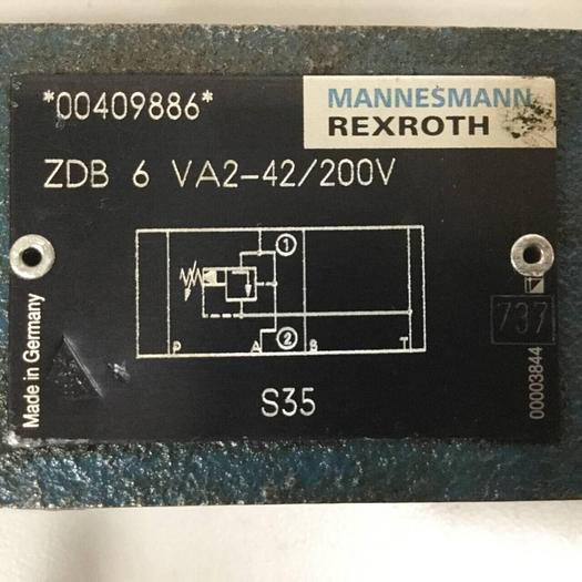 Used MANNESMANN REXROTH Valve ZDB 6 VA2-42/200V #90414