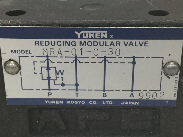 Used YUKEN Reducing Modular Valve MRA-01-C-30 #105273