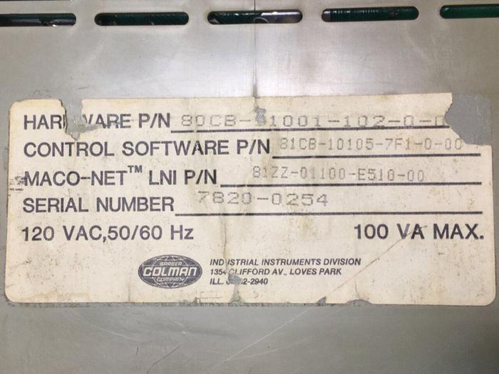 Used BARBER COLMAN Sequence Module 80CB-11001-102-0-00 Used