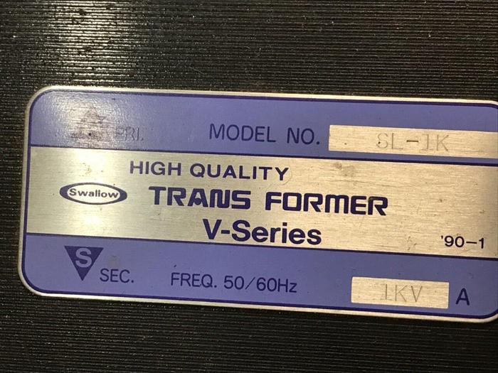 Used SWALLOW ELECTRIC CO. 1 kVA Transformer SL-1K #113918