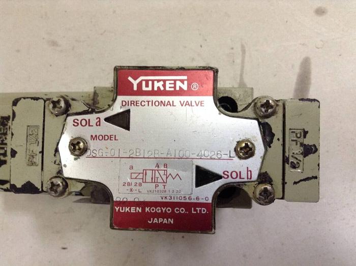 Used YUKEN Directional Valve DSG-01-2B12B-A100-4026-L #68218