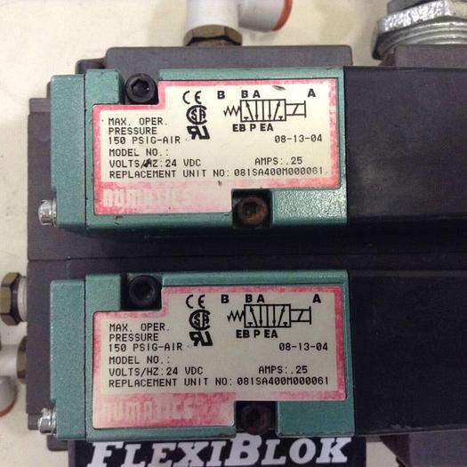 Used NUMATICS Solenoid Valve 081SA400M000061 #80015