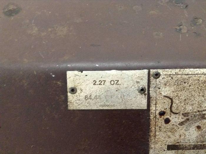 Used CINCINNATI MILACRON 2.27 Oz Injection Unit VV55-2.27 / IU Used