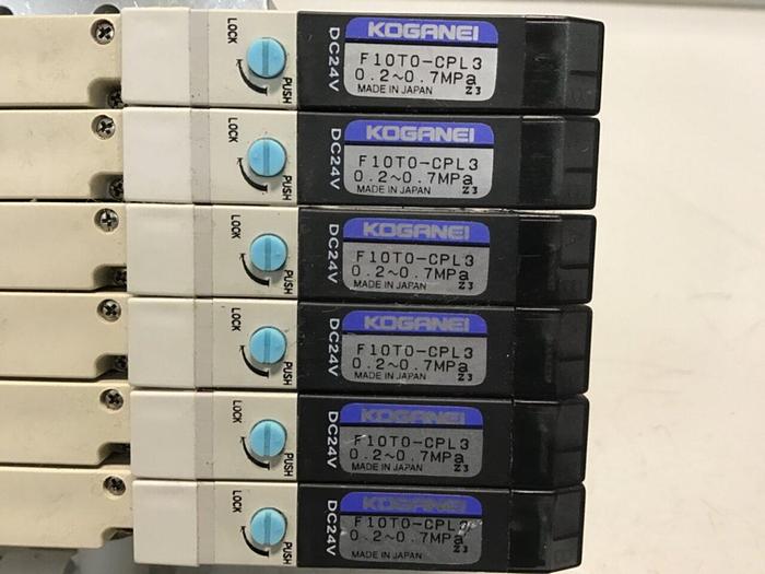 Used KOGANEI Solenoid w/ Valves F10M7AJ #120917