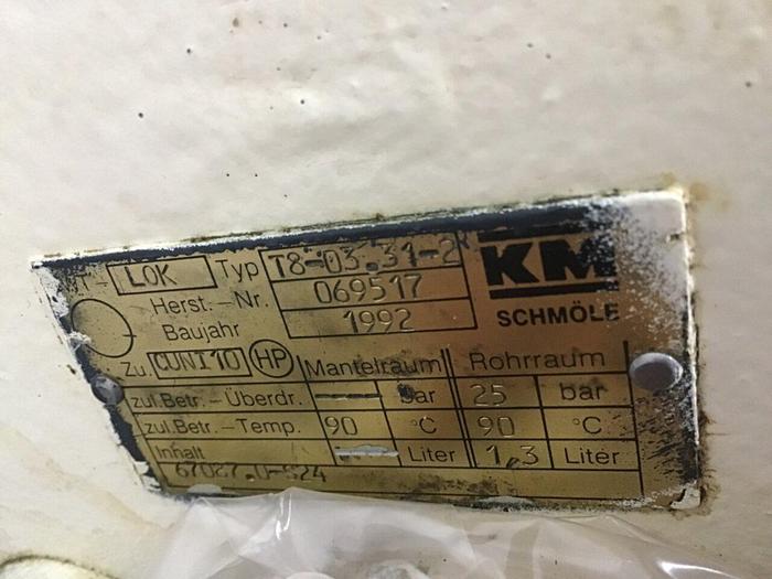 Used KM SCHMOLE Heat Exchanger T8-03.31-2 Used