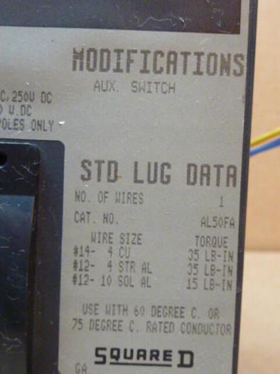 Used SQUARE D 30 Amp Circuit Breaker FAL360301212 USED