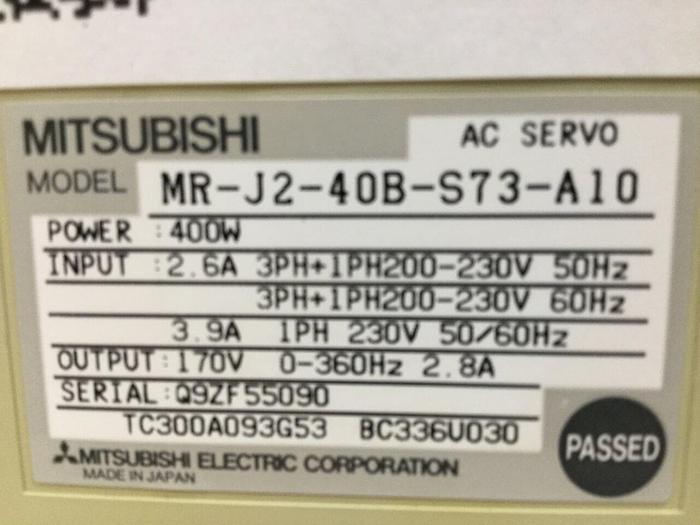 Used MITSUBISHI AC Servo Drive MR-J2-40B-S73-A10 #100783
