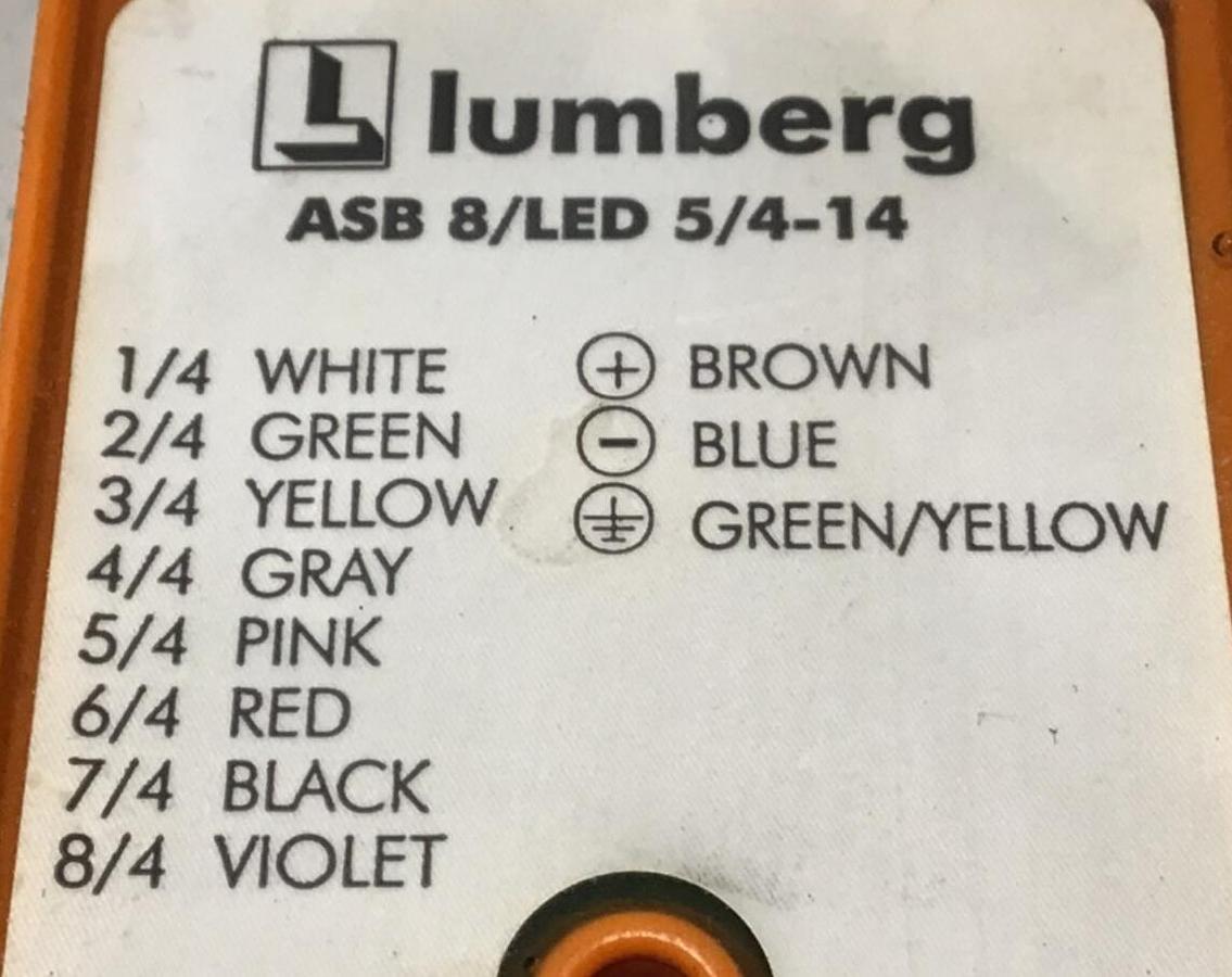 Used LUMBERG Distribution Box ASB 8/LED 5/4-14 USED