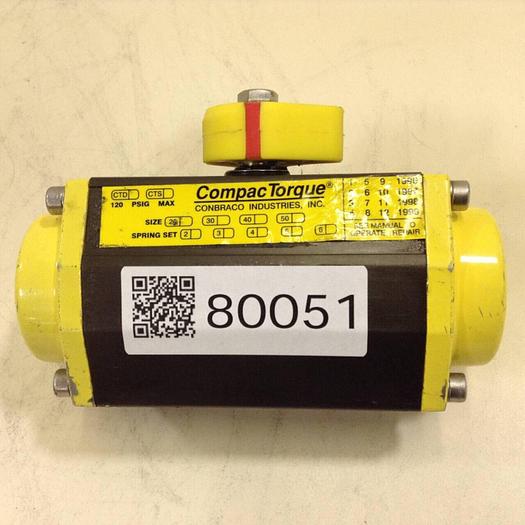 Used CONBRACO Compac Torque Actuator ACTUATOR051 #80051