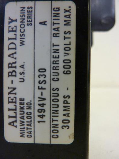 Used ALLEN BRADLEY 30 Amp Fuse Block 1494V-FS30 SER A #51962