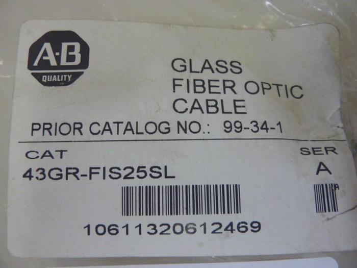ALLEN BRADLEY Glass Fiber Optic Cable 43GR-FIS25LS SER A #62049